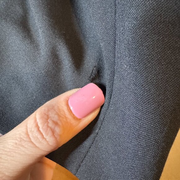 Bar III Solid 2 Button Wool Black Slim Fit Blazer Coat Size 40L - Picture 9 of 11